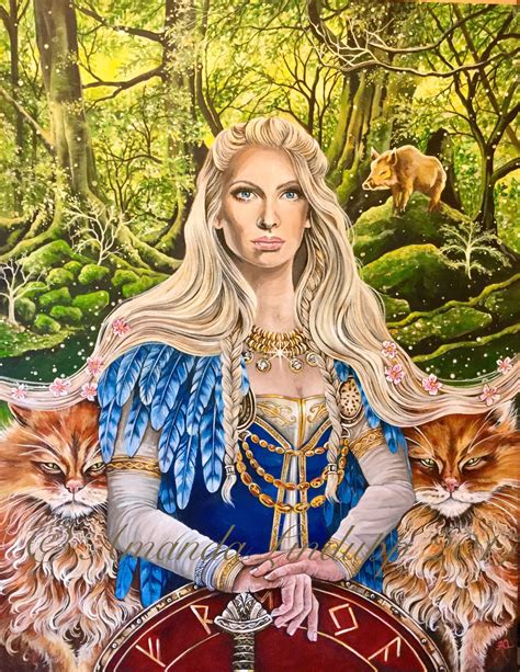 Freya Norse Goddess Tattoo