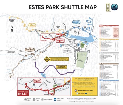 Estes Park Colorado Map Readers' Choice: Rocky Mountain National Park,