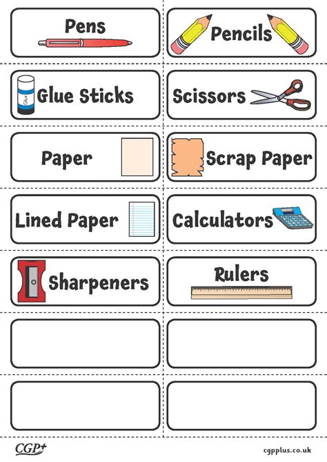 School Stationery Manufacturer Label 的图像结果