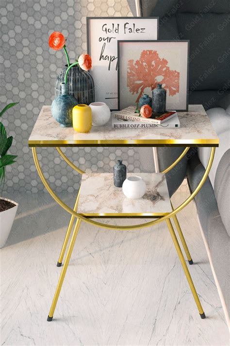Modern Style Side Table-Nightstand-End Table with Storage Shelf For ...