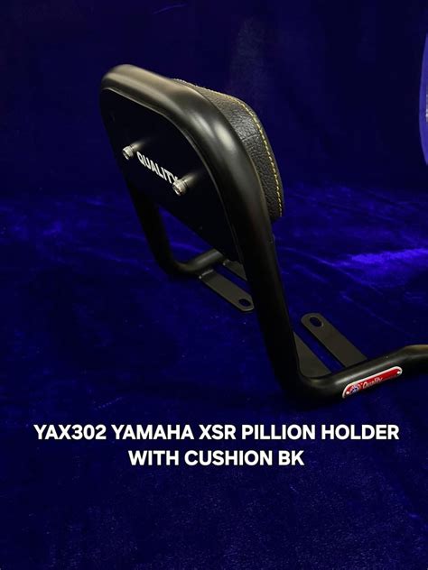 YAMAHA XSR PILLION HOLDER WITH CUSHION BK| YAXSRPH302