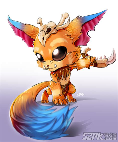 lol新英雄纳尔玩家手绘原画 大眼萌萌哒_lol英雄原画_52pk英雄联盟