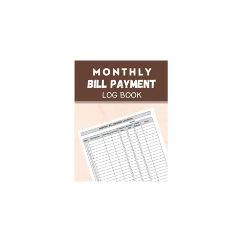 Buy Monthly Bill Payment Log Book: Simple Monthly Bill Payment ...