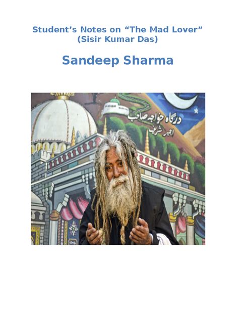 Students' Notes on The Mad Lover by Sande (ENG 210) - Studocu