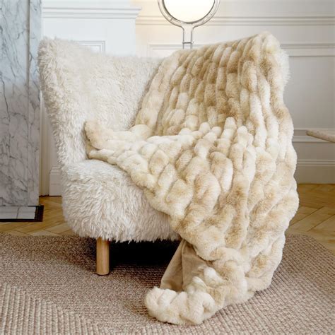 Amazon.com: BATTILO HOME Luxury Faux Fur Throw Blanket, Soft Cozy Mink ...