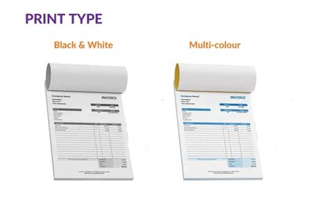 Simple Invoice Bill Bill Books Design | Customize Online | Printo