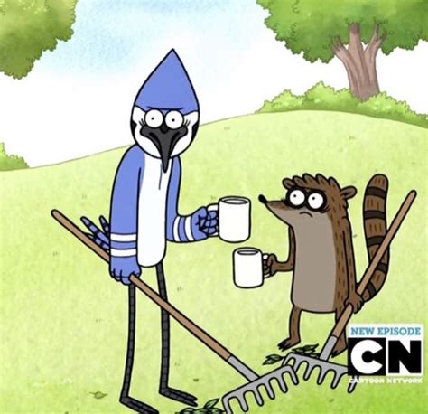 mordi & rigs | Regular show memes, Regular show, Animated cartoons