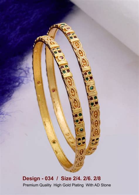 GOLD COVERING BANGLES 034 – ANUSHKA BANGLES AND BEAUTY