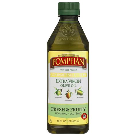 Pompeian Gourmet Selection Extra Virgin Olive Oil 16 oz (Pack of 3 ...