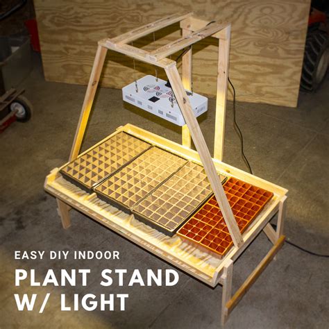 Easy DIY Indoor Plant Stand With Light : 6 Steps (with Pictures ...