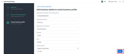 Onboarding for E-Invoicing | Product Help and Support