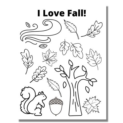 Fall Tree Coloring Pages For Kids Coloring Pages
