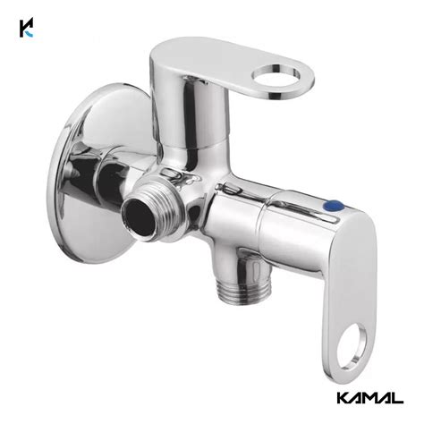 Onyx Two in One Angle Valve with Wall Flange (Full Brass) - by Kamal ...