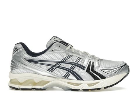 ASICS GEL-KAYANO 14 WHITE LIGHT NAVY MEN'S
