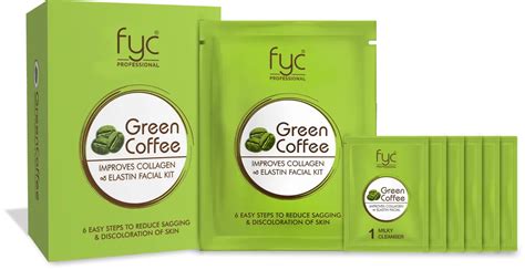 FYC Green Coffee Facial Kit Pouch - Revitalizing & Energizing Skincare ...