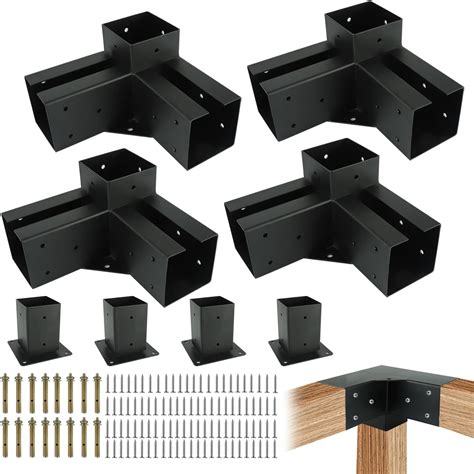 Pergola Gazebo Brackets Kit Nopwer 3 Way Right Angle Corner ...