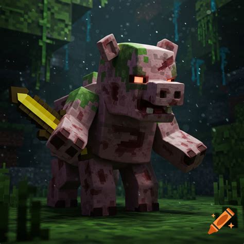 A Wither Skeleton holding a bow and arrow stands in a dark, mossy ...