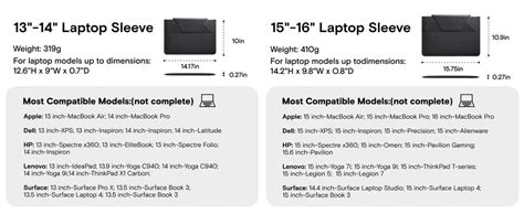 MOFT Laptop Sleeve Case & Laptop Stand for 15-16 inch Laptop, Vegan ...