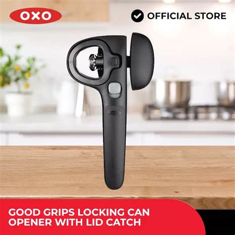 OXO Houseware Good Grips Locking Can Opener with Lid Catch | Shopee ...