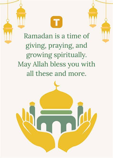 Free Printable Ramadan Wishes Template to Edit Online