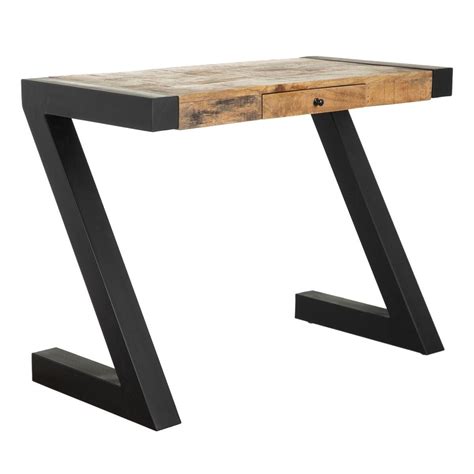 Bureau 100 x 50 x 77 cm Bois Fer | Leroy Merlin