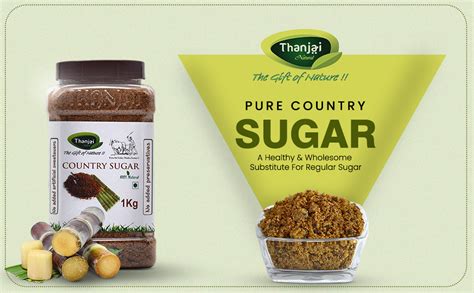 Naatu Sakkarai Thanjai Natural 1Kg Organically Processed Pure Country ...