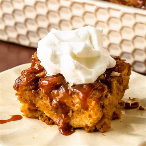 Pumpkin Bread Pudding (Easy Fall Dessert) - Olives + Thyme