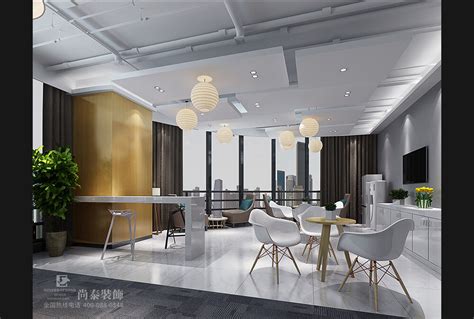 深圳南山科技园美容行业公司办公室装修设计_深圳尚泰装饰