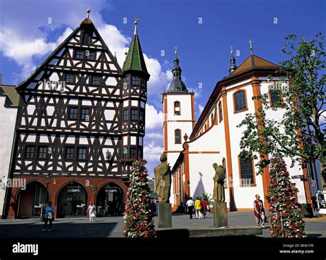 Town hall Fachwerk Rathaus Fulda Hessen Germany Stock Photo - Alamy