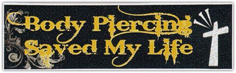 Buy Motorcycle Helmet Stickers Decals: Body Piercing Saved My Life ...