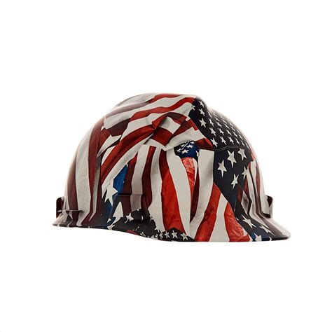 Buy MSA 10204771 Hydro Dip V-Gard Cap Style Safety Hard Hat With Fas ...
