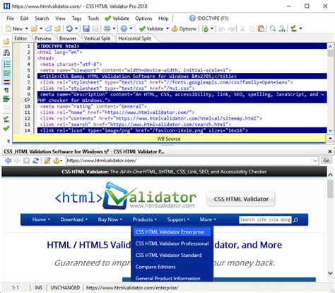 HTML Validator 的图像结果