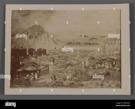 Photograph of a Nomadic Encampment, One of 274 Vintage Photographs ...