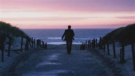 Wallpaper silhouette, dark, dusk, path, coast hd, picture, image
