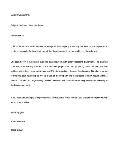 Business Plan Cover Letter 的图像结果