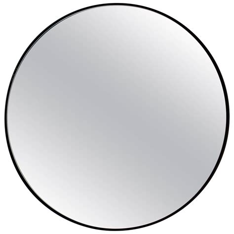 Orbis Round Art Deco Mirror with Handcrafted Black Frame, Medium For ...