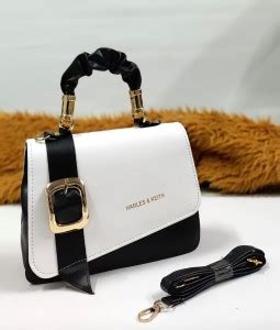 Kate Linn White Sling Bag Lock sling bag White - Price in India ...