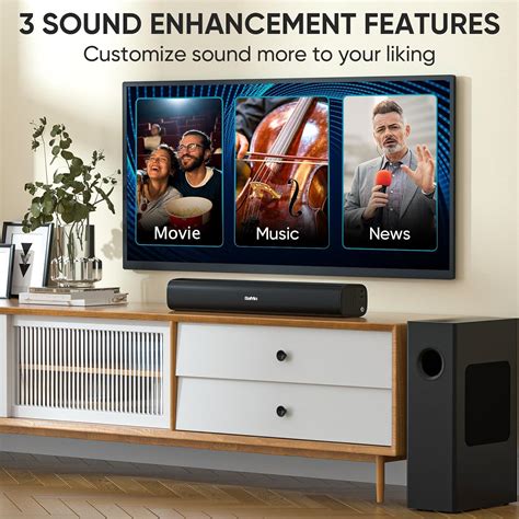 Saiyin 40W Sound Bar: 4 Speaker TV Soundbar with India | Ubuy