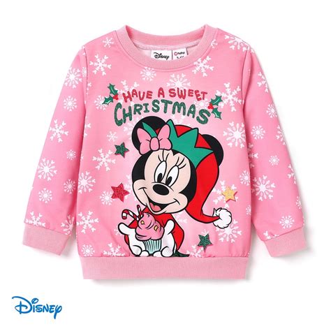 Disney Minnie Mouse Kids Holiday Toddler Girl Pullover Christmas ...
