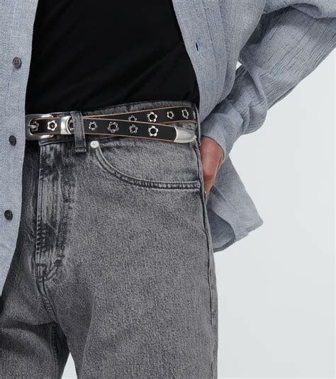 Our Legacy - Flowers leather belt Our Legacy