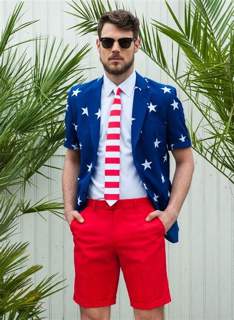 4th of July party outfit ideas with the suit from OppoSuits. | 4th of ...