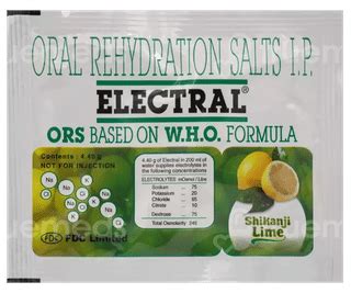 Electral Shikanji Lime Flavour Powder 44gm - Uses, Side Effects, Dosage ...