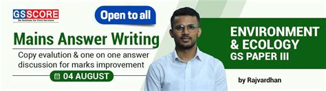 Environment & Ecology GS Paper III by Rajvardhan - GS SCORE