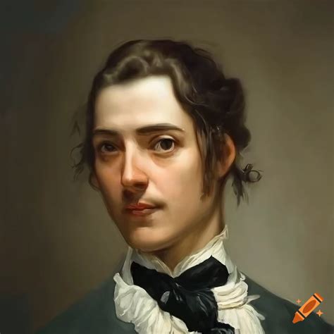 Man in early 19th-century fashion in a romantic oil painting