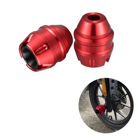 Vagary Red Anti Drop Fork Frame Slider Motorcycle Wheel Front Fork ...