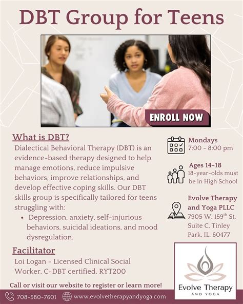 Introducing Evolve Therapy and Yoga's Teen DBT Skills Group: Empowering ...