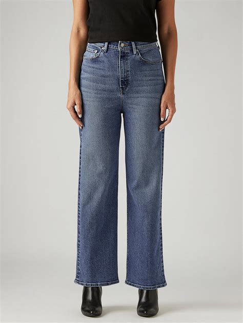 Women's Med Indigo Loose Fit High Rise Jeans – Levis India Store