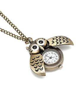 YouBella Alloy Steel Pocket Analog White Dial Watch Pendant With Chain ...