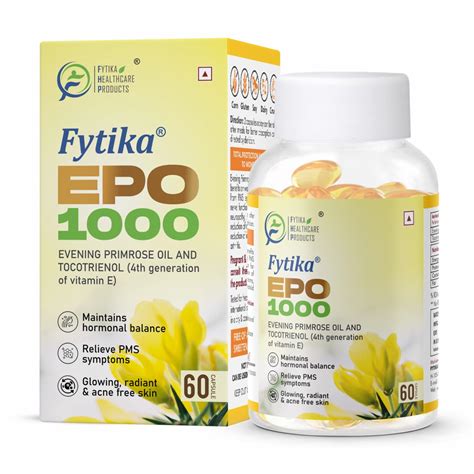 Fytika Epo 1000 Evening Primrose Oil and Tocotrienol Capsules | For ...