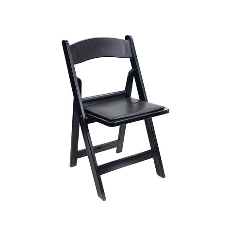 Resin Chair with Pad | Black | Diamond Event